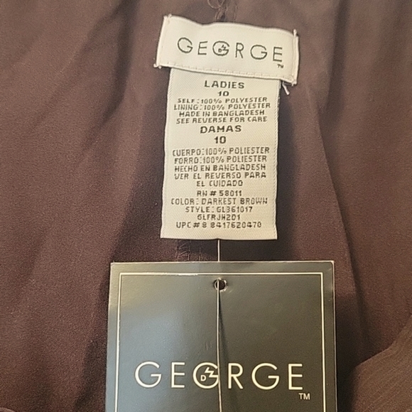 George, size 10, Brown skirt, lined,Machine wash - Picture 3 of 4